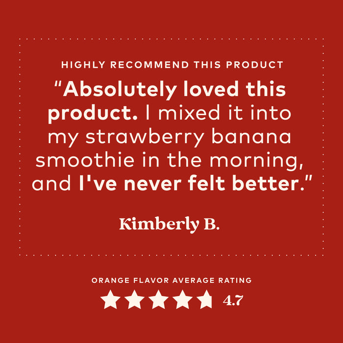 Psyllium Pre & Probiotic Fiber Orange flavor review by Kimberly