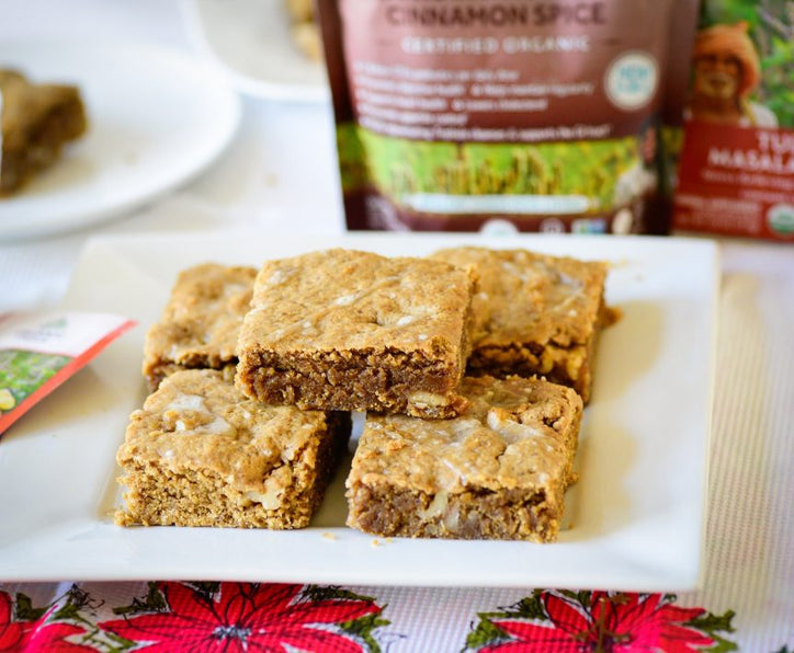 Maple Chai Spiced Blondies