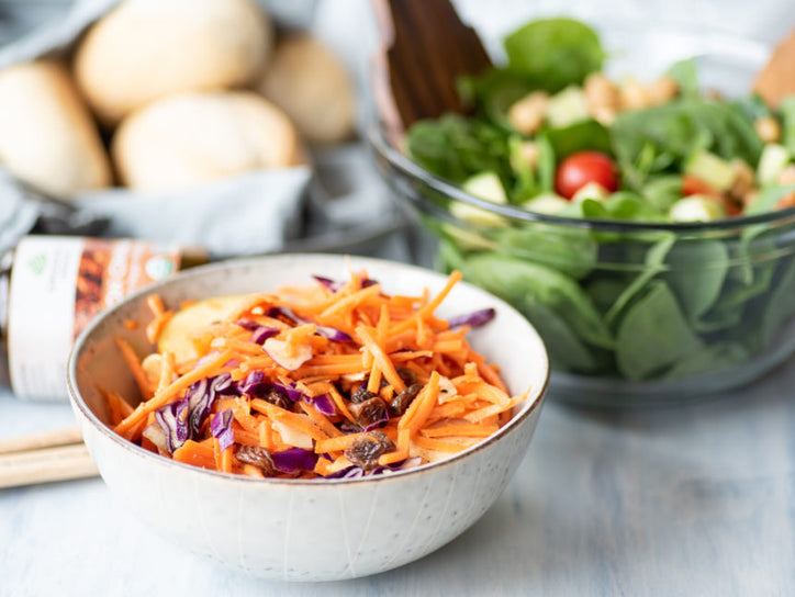 Spiced Carrot Raisin Salad 
