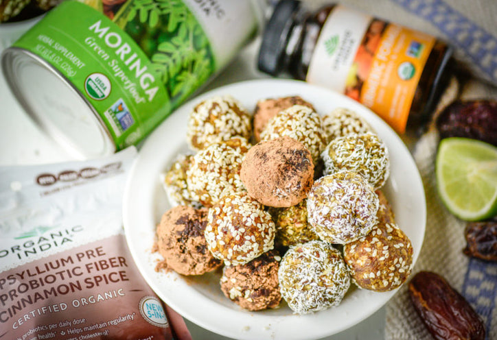 Homemade energy bites for healthy Halloween recipes