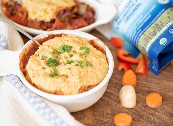 Vegan Tamale Casserole with Pantry Staples