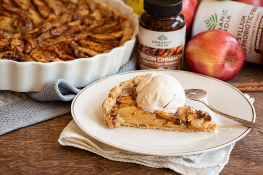 Cinnamon Apple Pear Tart with Psyllium Fiber