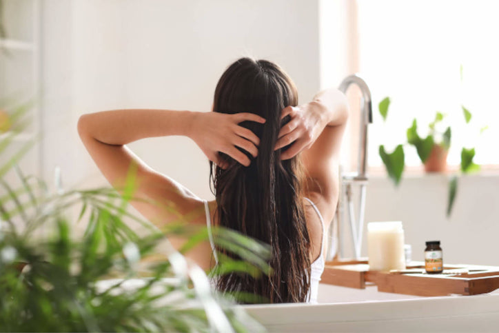 woman with long healthy hair