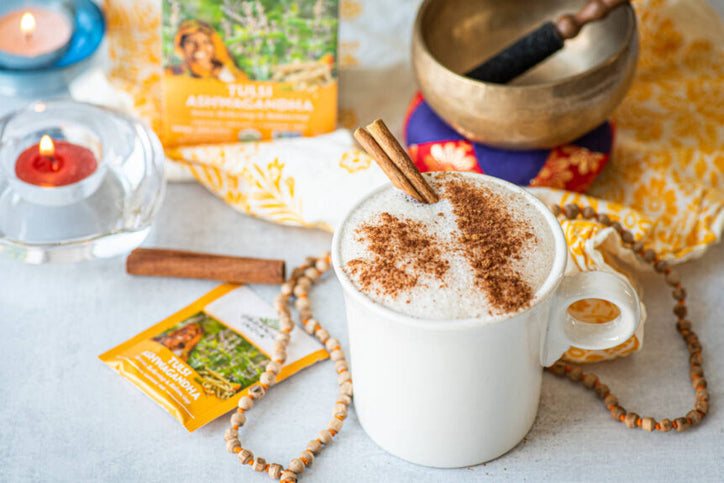 Easy Non-Dairy Cinnamon Ashwagandha Latte