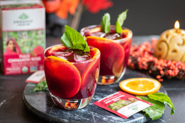 Cinnamon Beet Mocktail with Rose