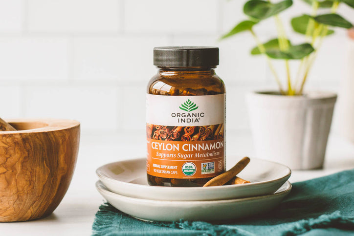 ceylon cinnamon capsules in kitchen
