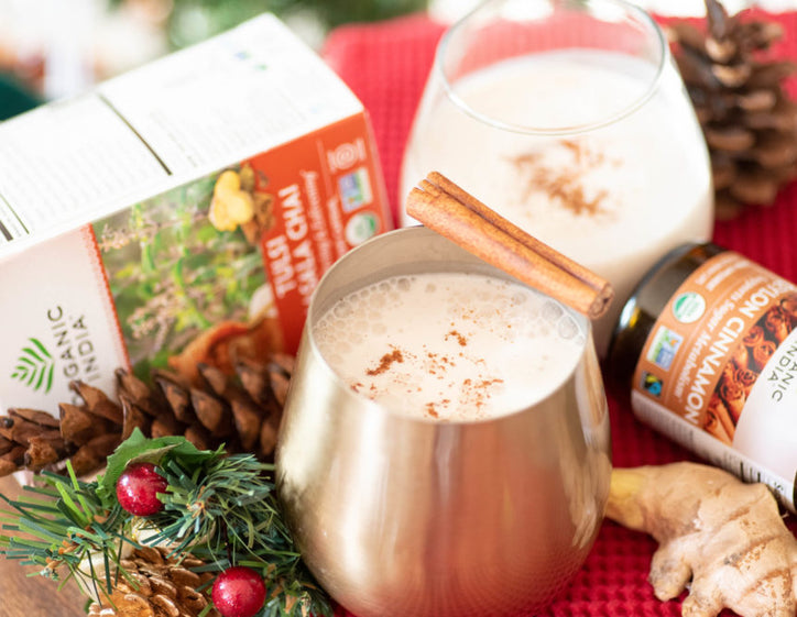 Chai Vegan Eggnog with Ceylon Cinnamon