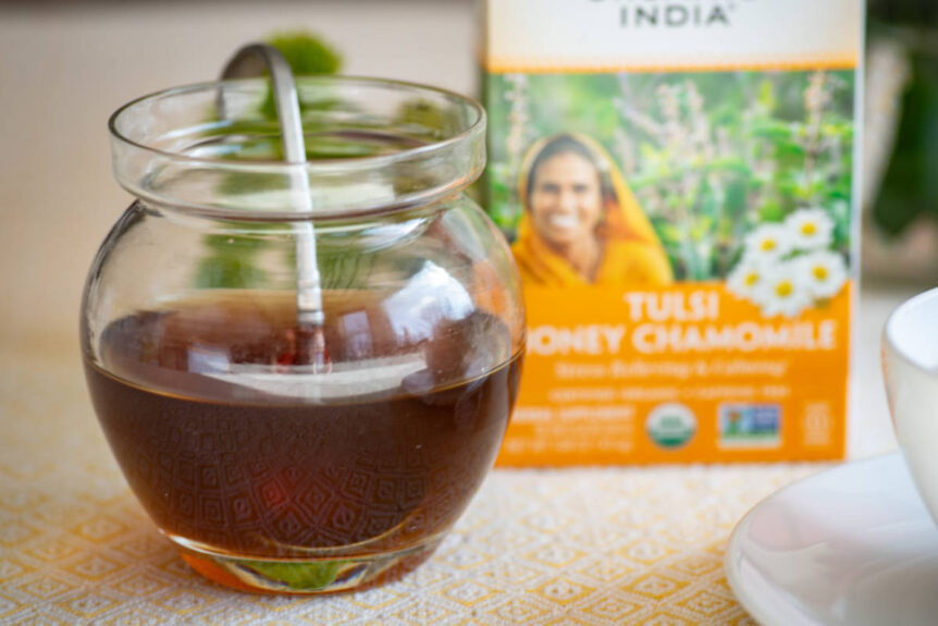 Simple Tea-Infused Chamomile Syrup