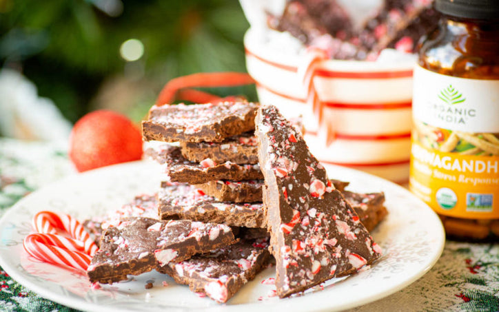 Easy Chocolate Peppermint Bark Recipe with Adaptogens