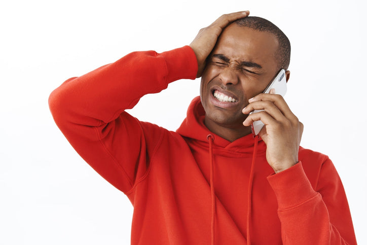 Person conflicted with focus concentration