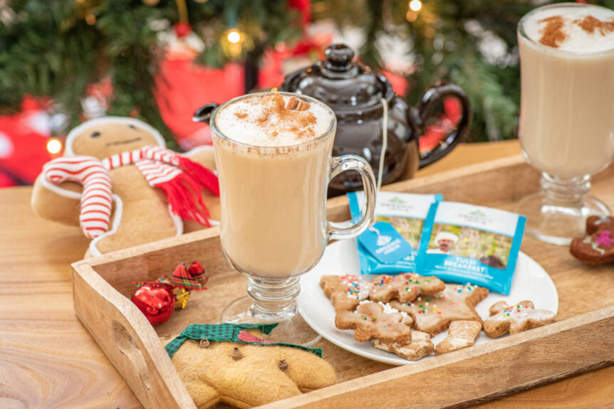 Gingerbread Tea Latte with Tulsi