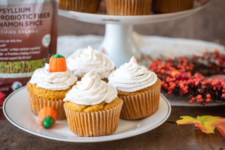 Gluten Free Pumpkin Cupcakes (with vegan option)