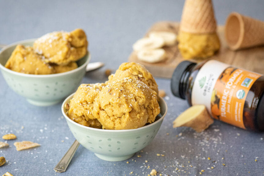 Turmeric Golden Milk Ice Cream (Non-Dairy)