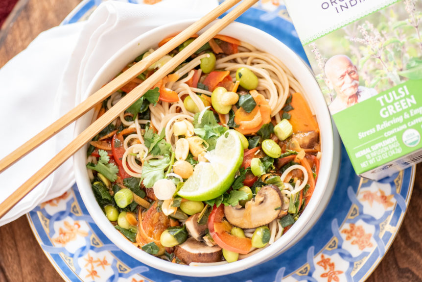 Green Tea Miso Noodle Bowl