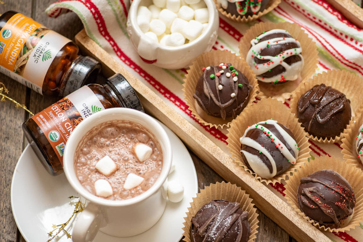 DIY Ashwagandha Hot Chocolate Spheres