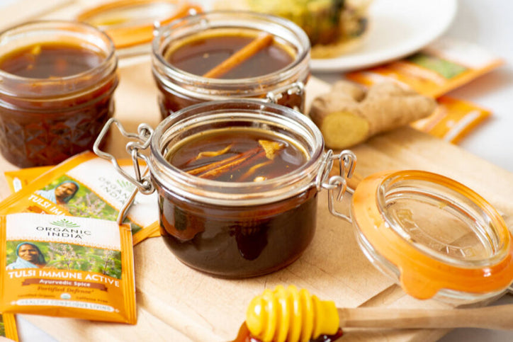 Nurturing Tea-Infused Herbal Honey
