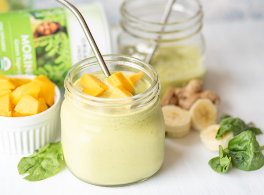 Mango Moringa Green Smoothie