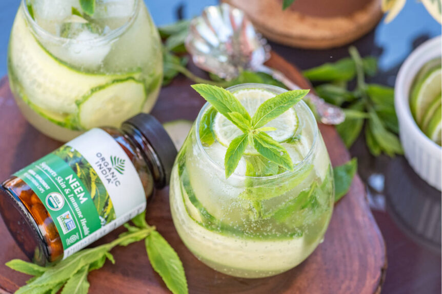 Neem Beauty Spritzer with Cucumber, Lime and Mint
