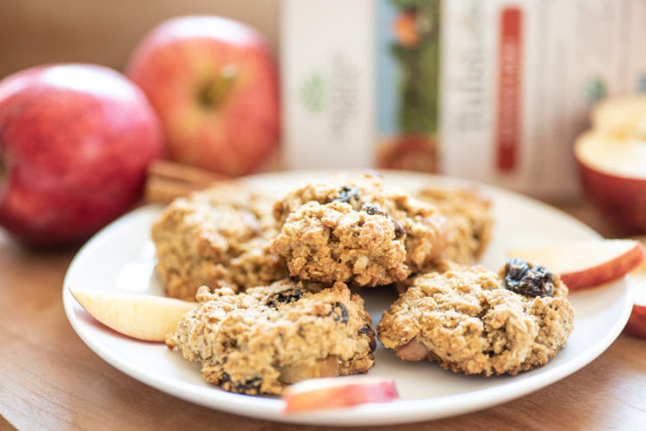 Oatmeal Apple Raisin Cookies: gluten-free, vegan, and chai-spiced