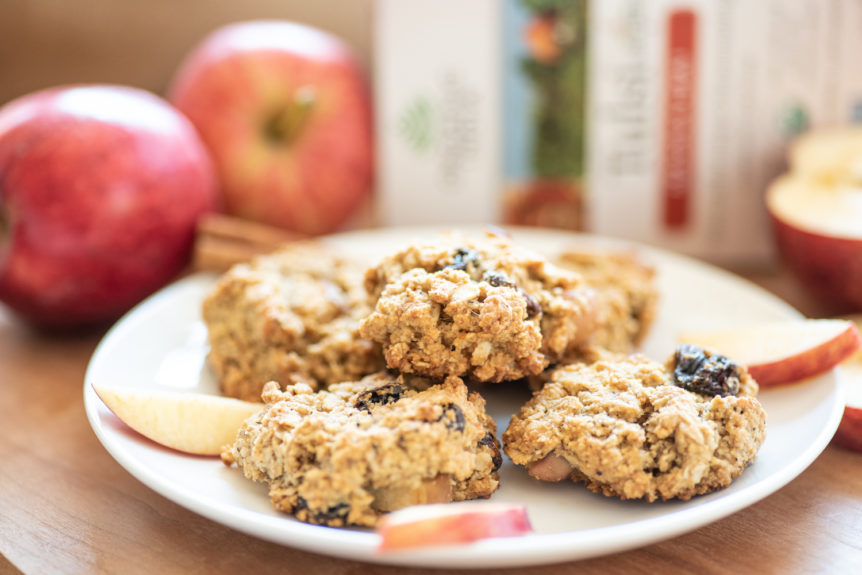 Oatmeal Apple Raisin Cookies: gluten-free, vegan, and chai-spiced