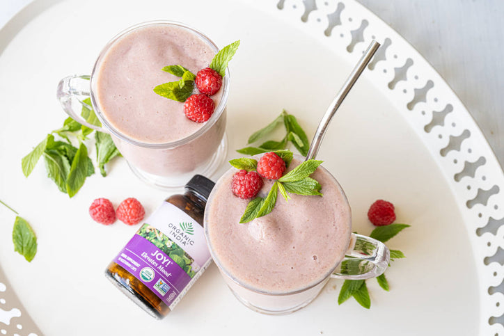 Joyful Raspberry Mint Smoothie