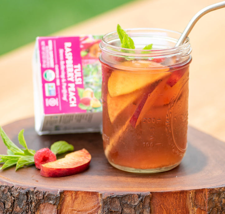 Raspberry Peach Homemade Electrolyte Drink