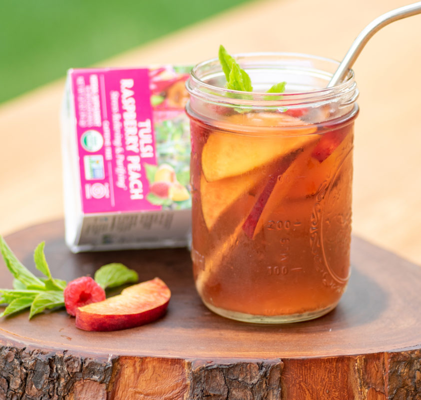Raspberry Peach Homemade Electrolyte Drink