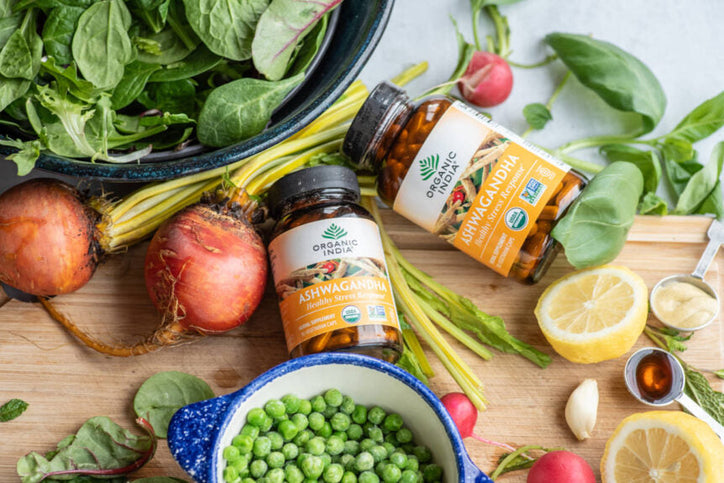 Simple Spring Salad with Ashwagandha Vinaigrette