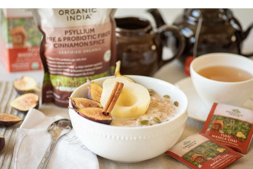 Delicious Spiced Psyllium Oatmeal
