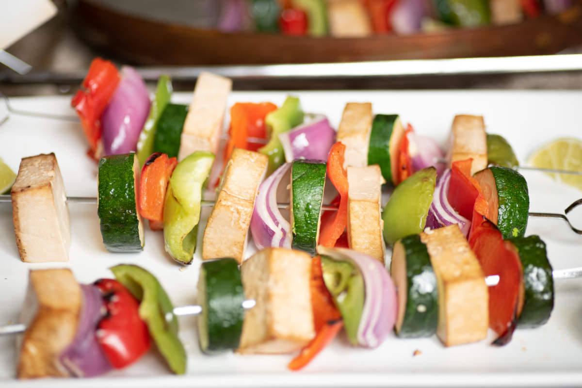 Tea-marinated Summer Veggie Skewers