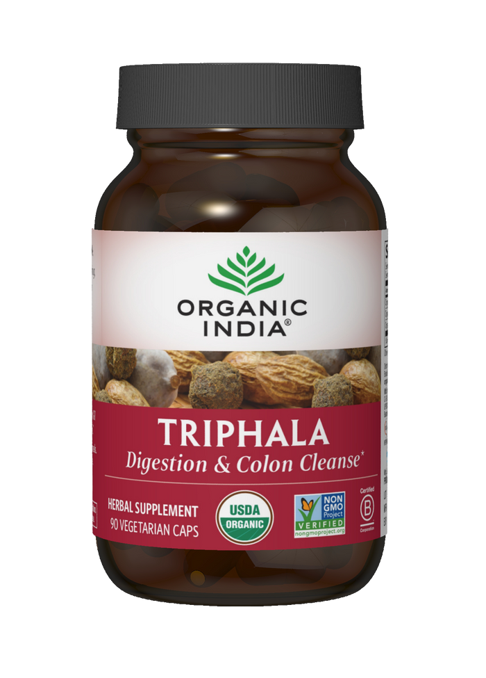 Organic Triphala Supplement, 90 Count Capsules