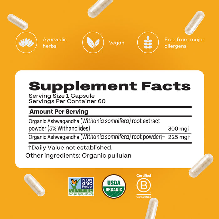 Extra strength ashwagandha supplement facts