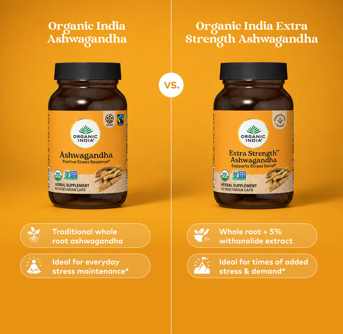 Ashwagandha vs extra strength ashwagandha 