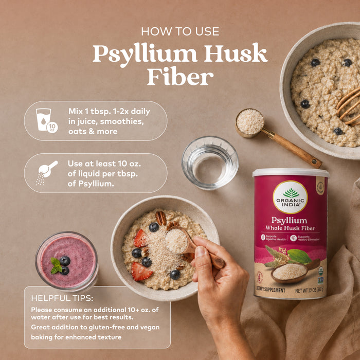How to use organic whole husk psyllium fiber