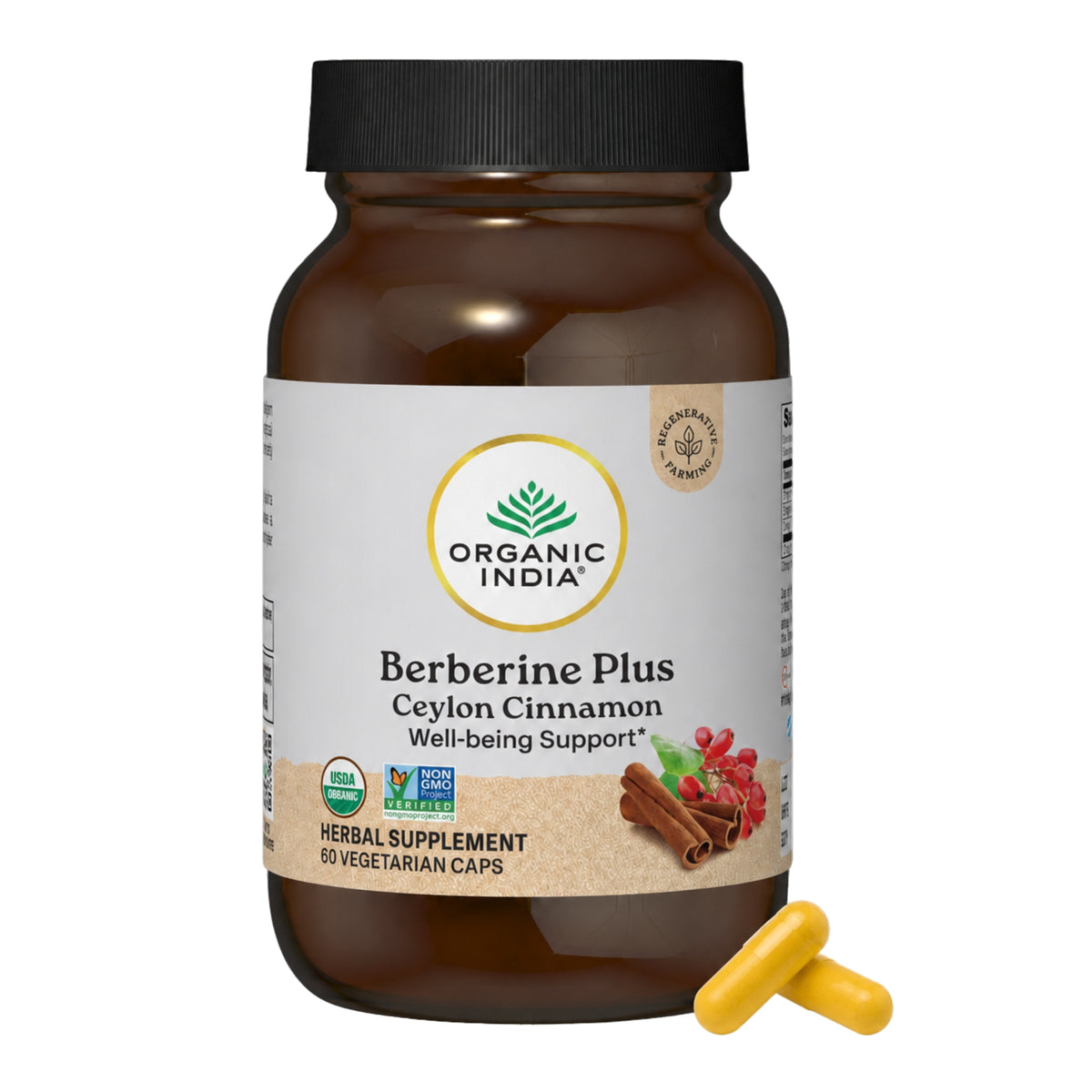 Berberine Plus Ceylon Cinnamon Capsules for Metabolic Wellness*