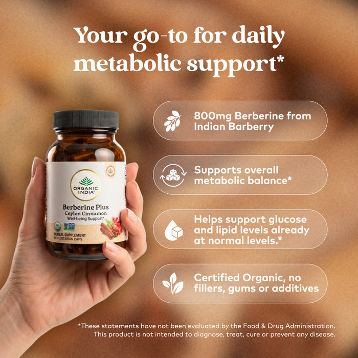 Berberine Plus Ceylon Cinnamon Capsules for Metabolic Wellness*