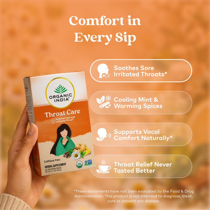 organic throat care tea benefits
