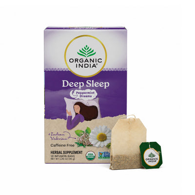 deep sleep tea peppermint indian valerian sleep tea bags