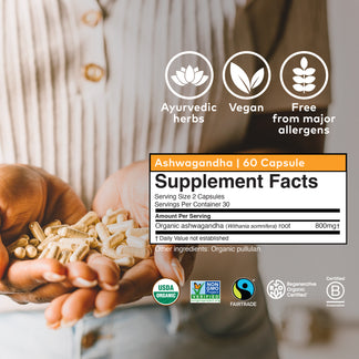 Ashwagandha Capsules Supplement | Organic India
