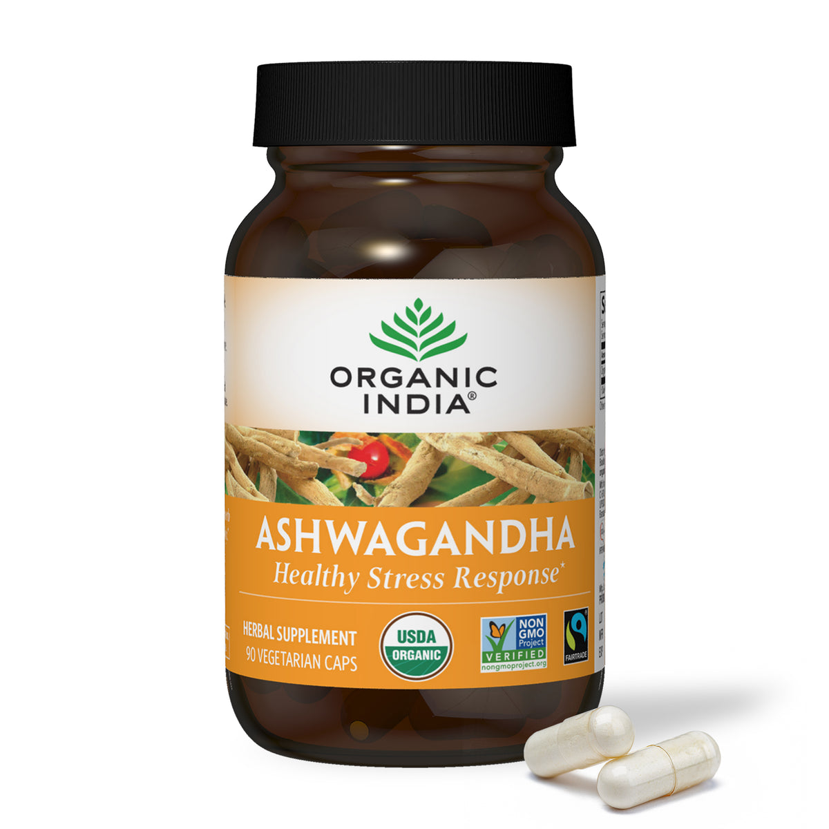 Fairtrade® Certified Organic Ashwagandha Root Capsules – Organic India USA