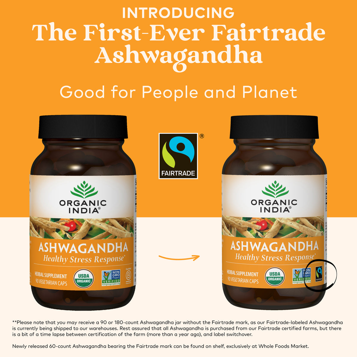 Fairtrade® Certified Organic Ashwagandha Root Capsules