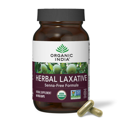 Organic Herbal Laxative Supplement, 60 Count Capsules