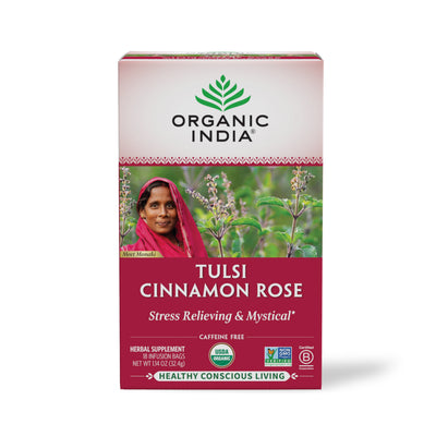 Organic Tulsi Cinnamon Rose Tea, 18 Count