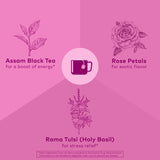 Load image into Gallery viewer, Tulsi Sweet Rose Assam Black
