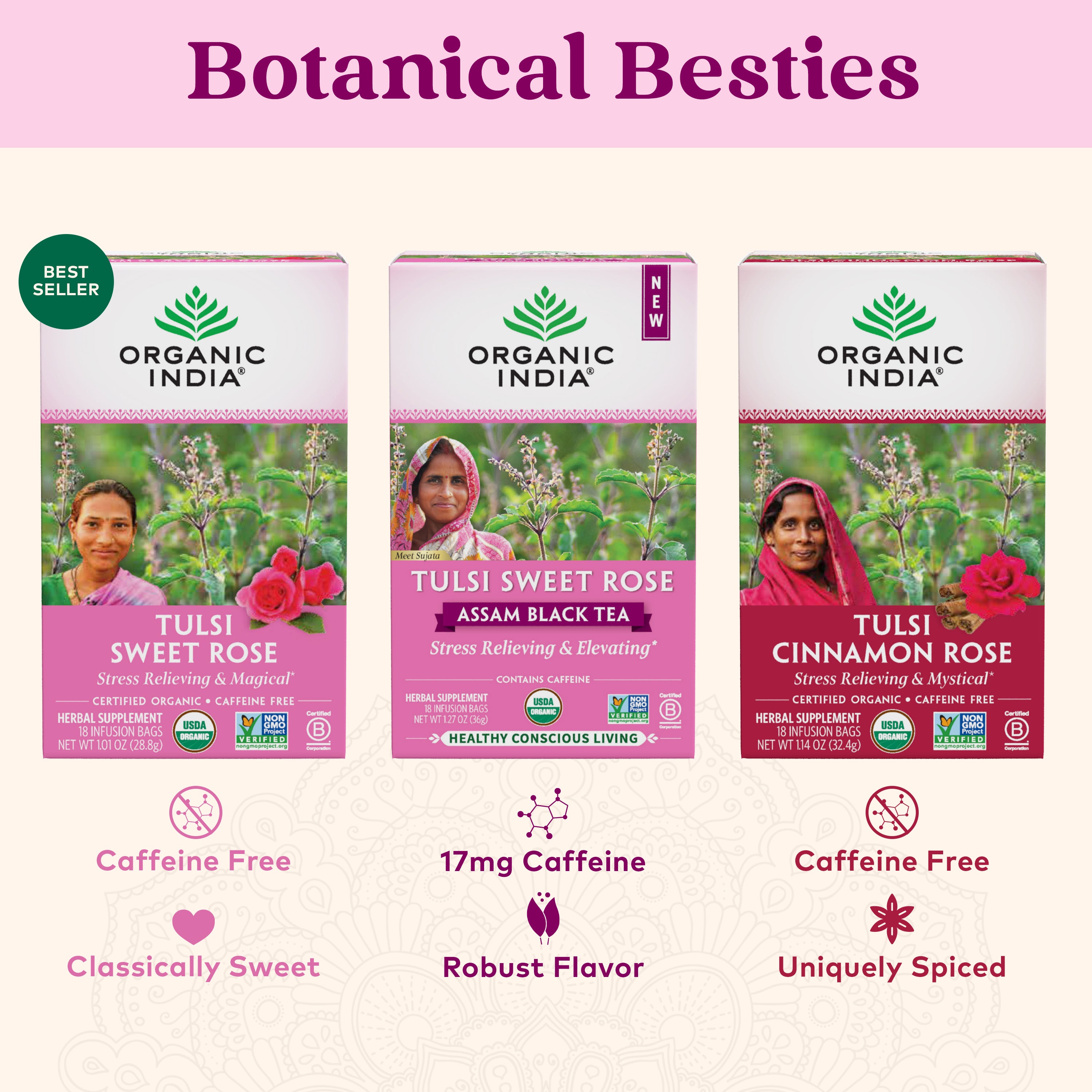 Organic Tulsi Sweet Rose Tea | ORGANIC INDIA – Organic India USA