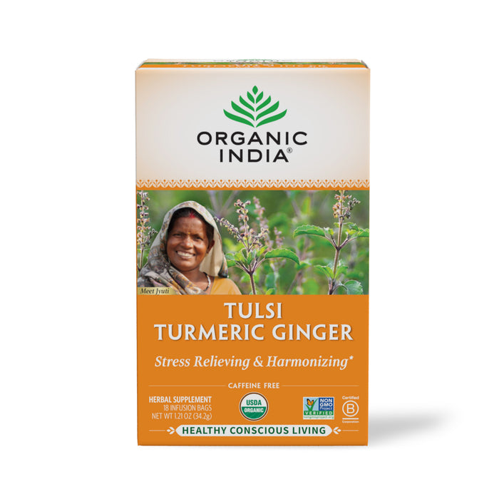 Organic Tulsi Turmeric Ginger Tea, 18 Count