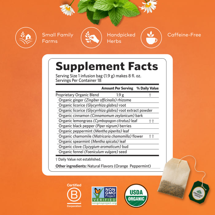 organic throat care tea ingredients