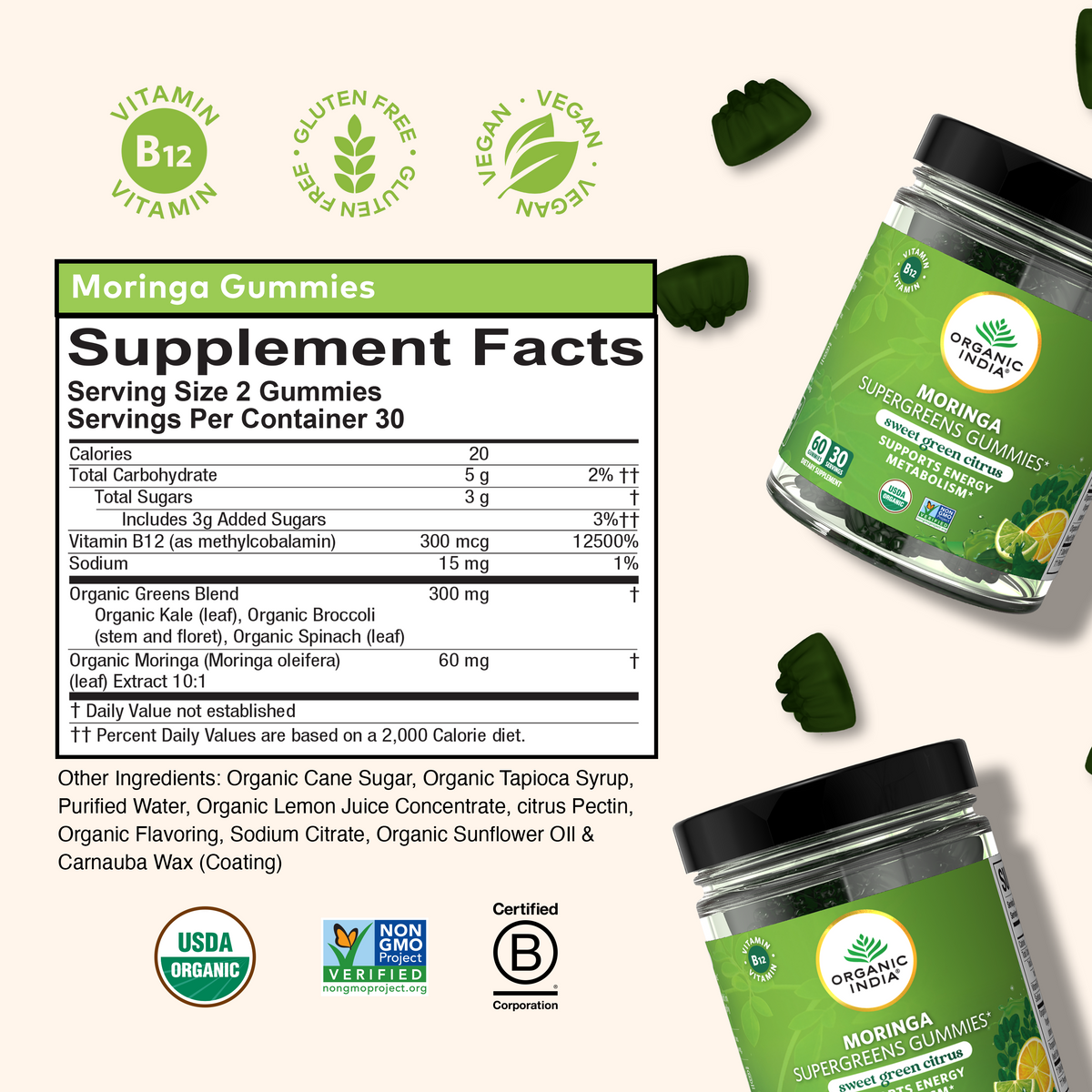 Moringa Supergreens Gummies