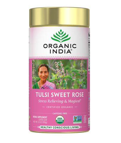 Organic Tulsi Sweet Rose Tea | Organic India – Organic India USA