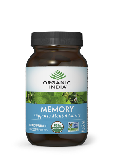 Organic Herbal Memory Supplement, 90 Count Capsules